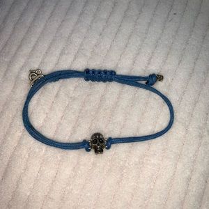 Rock & Republic Jewelry - 2/$15 adjustable blue cord gold skull bracelet Rock & Republic Jewelry - 2/$15 adjustable blue cord gold skull bracelet